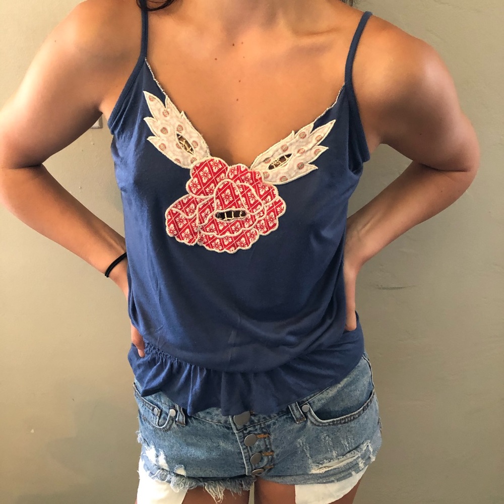 Blue tank top